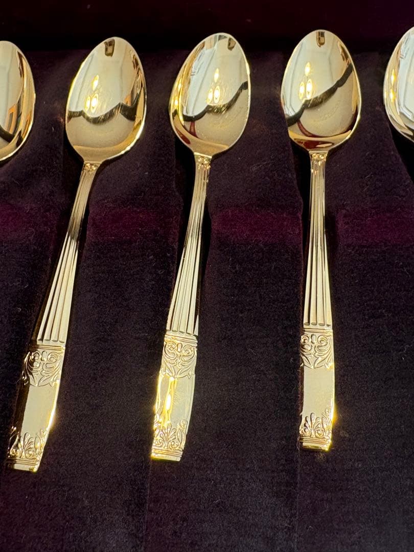 ラッキーウッド　24K スプーンセット