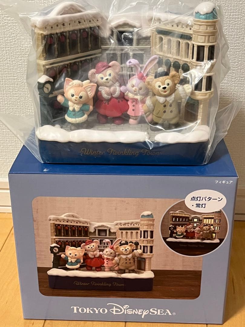[未使用品]ダッフィー＆シェリーメイ(ウィンター・トゥインクリング・タウン)