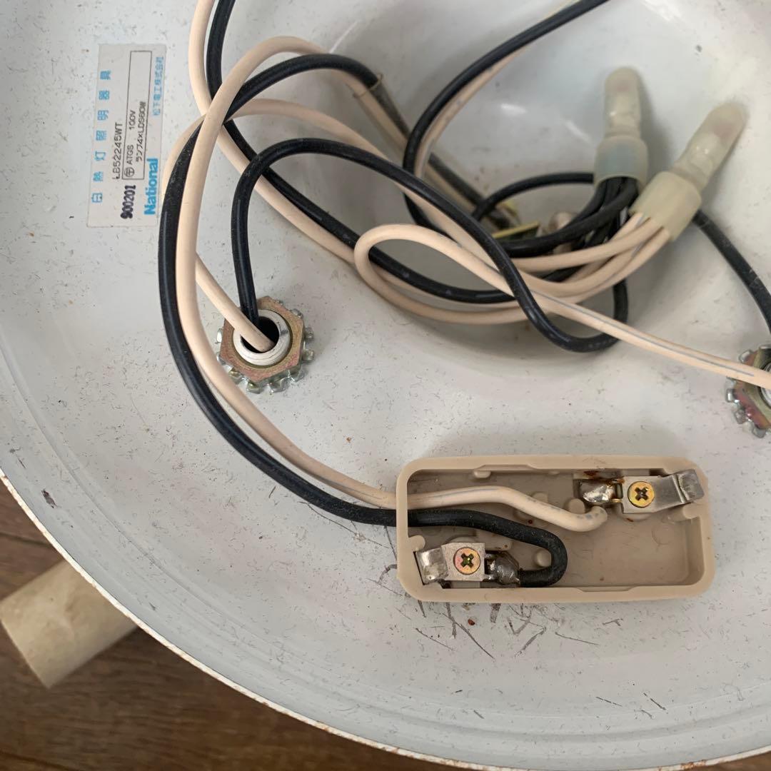 【中古品】アンティーク天井照明　シェルガラス