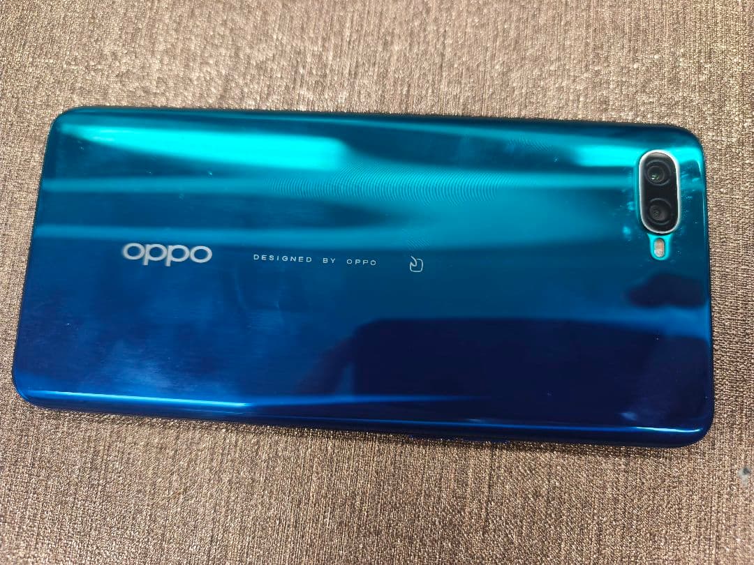 OppoRenoA スマートフォン グラデーションブルー