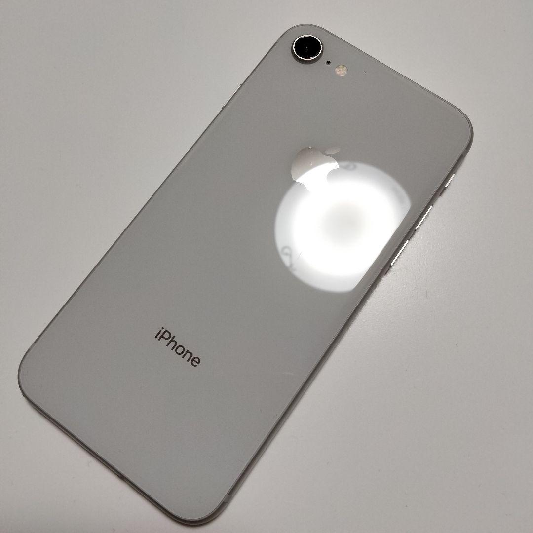 【iPhone 8 ホワイト 256GB SIMフリー 美品 バッテリー良好】