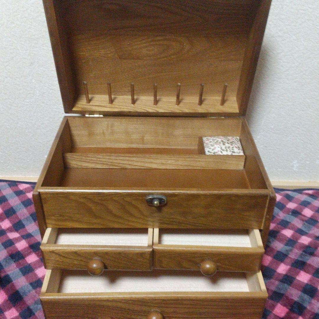 ソーイングボックス 裁縫箱 大容量 GーWOOD