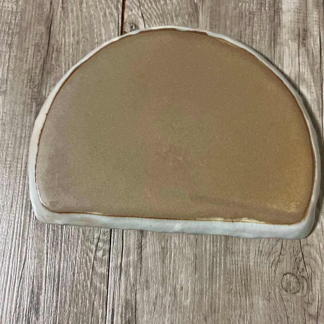 E-1 【極美品】高級 和食器 半月皿 5枚セット 金銀彩 和紙風お正月 銘々皿