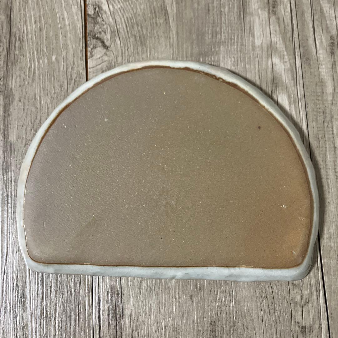 E-1 【極美品】高級 和食器 半月皿 5枚セット 金銀彩 和紙風お正月 銘々皿