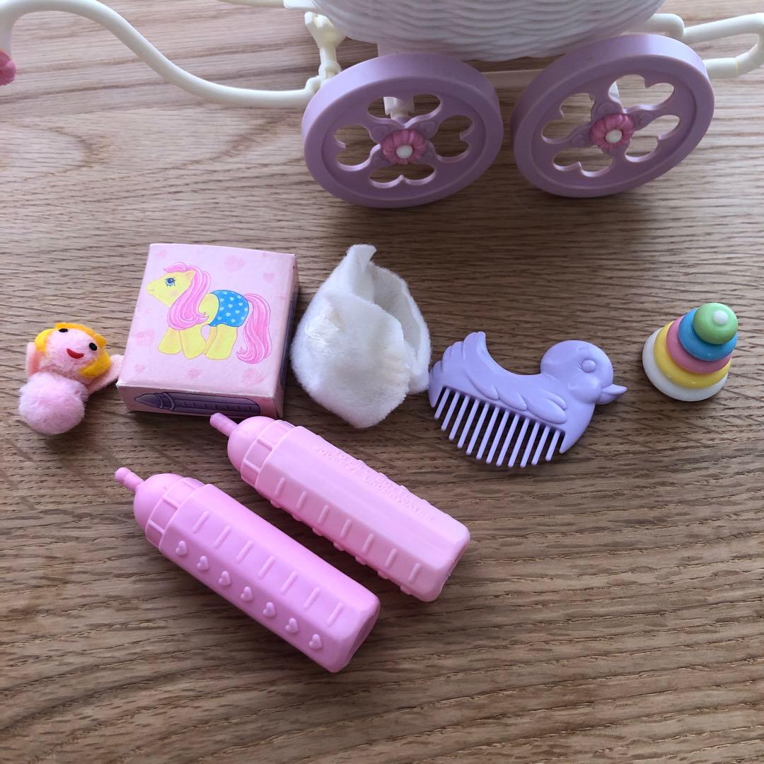 G1マイリトルポニー♡ベビーカー（バギー）♡母乳瓶♡ネックレスつき