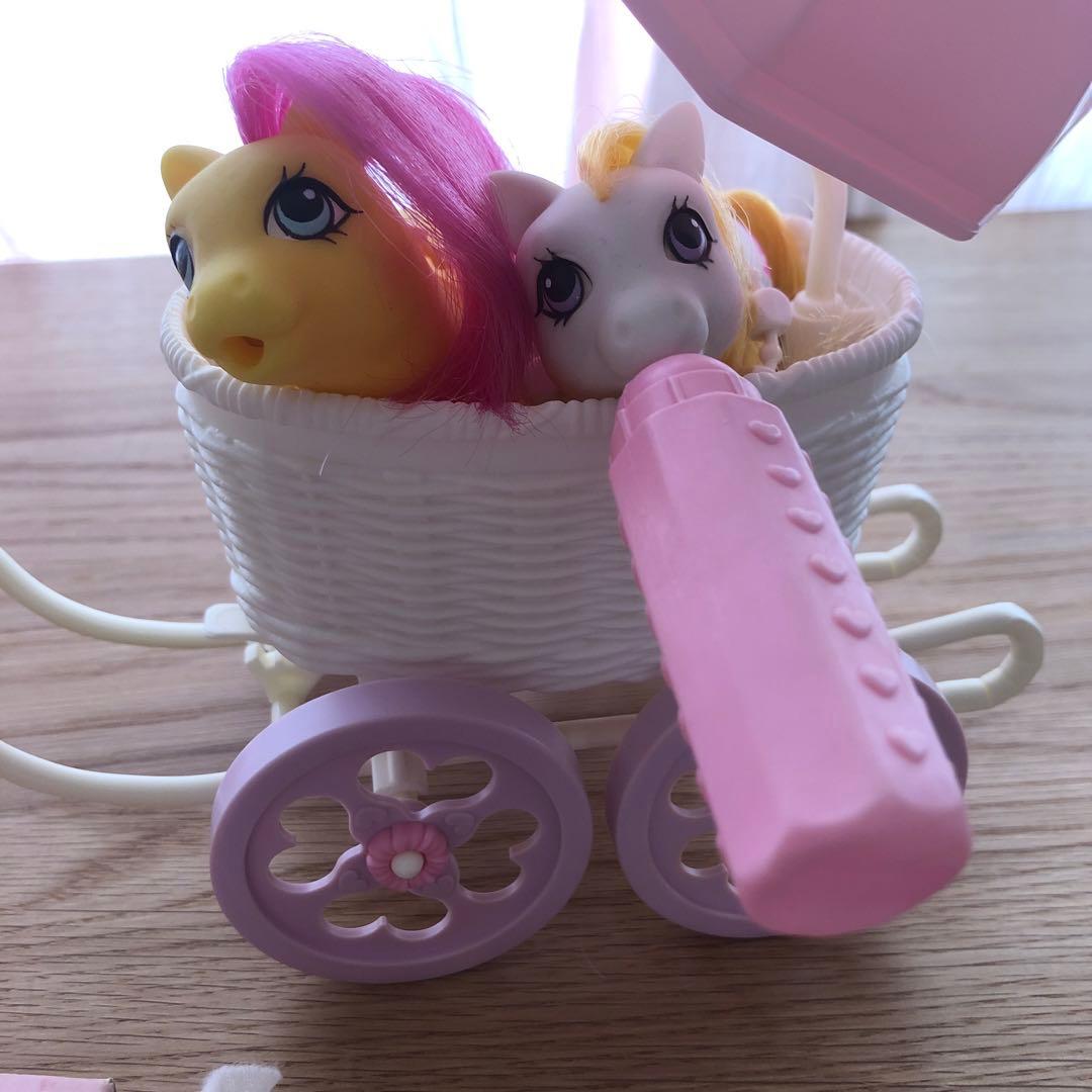 G1マイリトルポニー♡ベビーカー（バギー）♡母乳瓶♡ネックレスつき