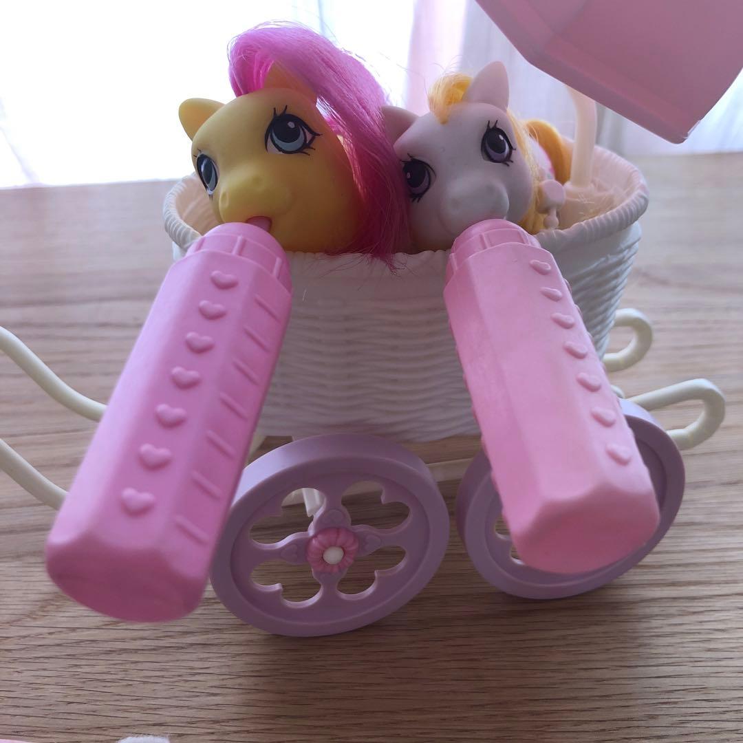 G1マイリトルポニー♡ベビーカー（バギー）♡母乳瓶♡ネックレスつき