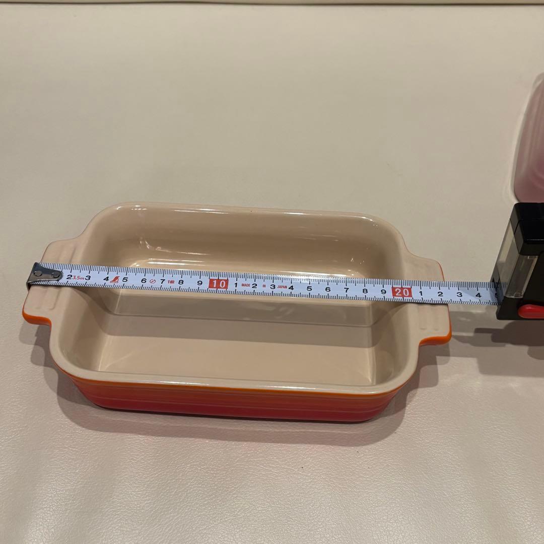 LE CREUSET レジェ・レクタンギュラー・プレート/グラタン皿 各2枚