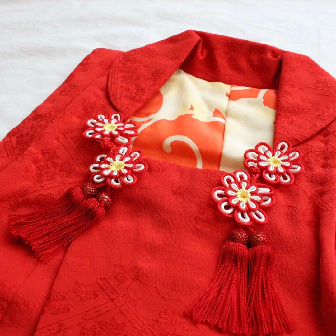 七五三 ひなまつり 3歳 女の子 子供 アンティーク 着物 被布 セット