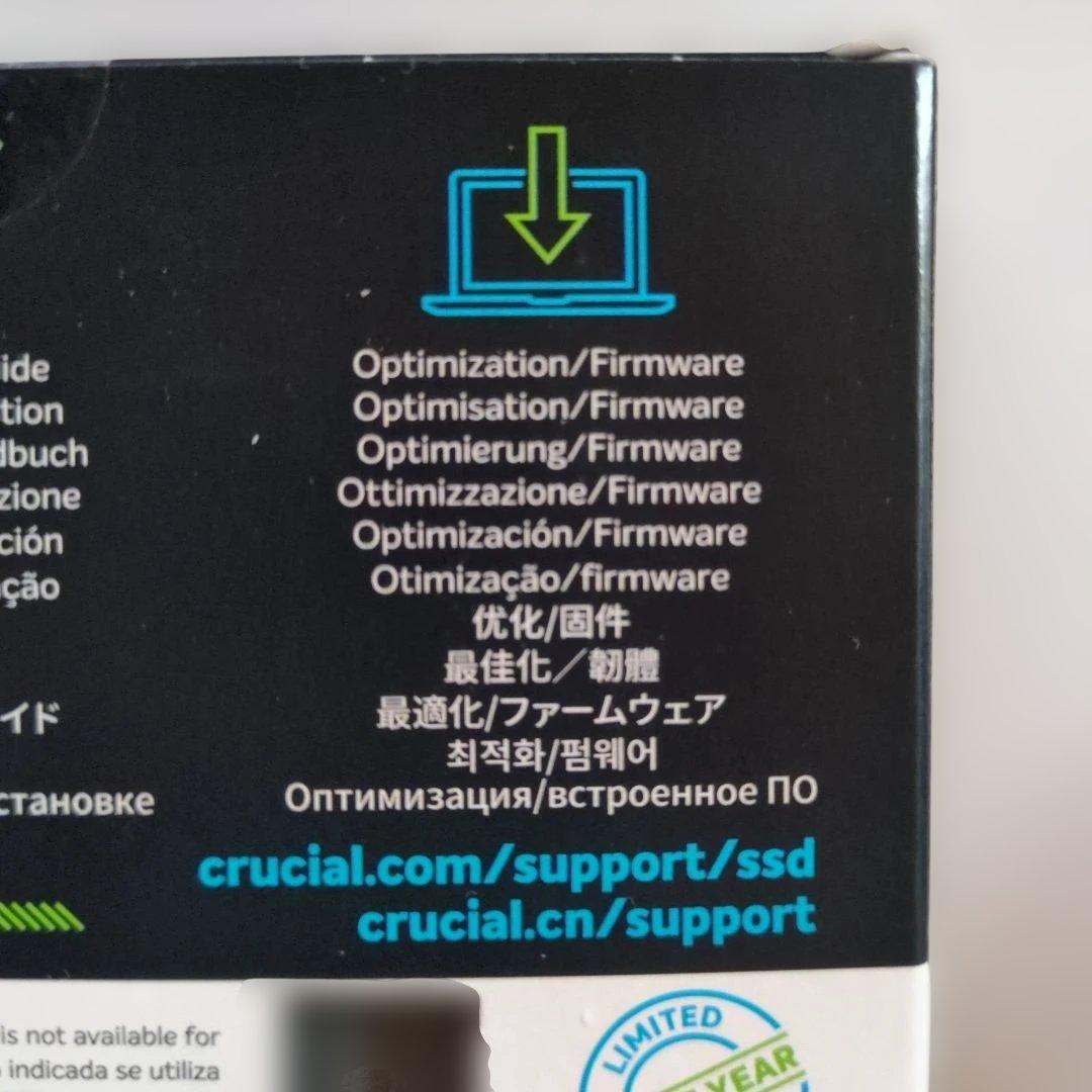 Crucial BX500 240GB 2.5インチ SSD