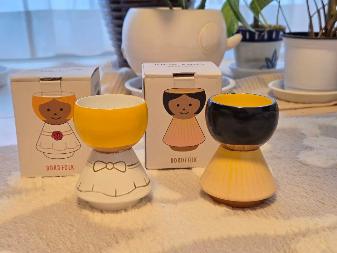 連休SALE　lucie kaas BORDFOLK 人形型木製置物 2個セット