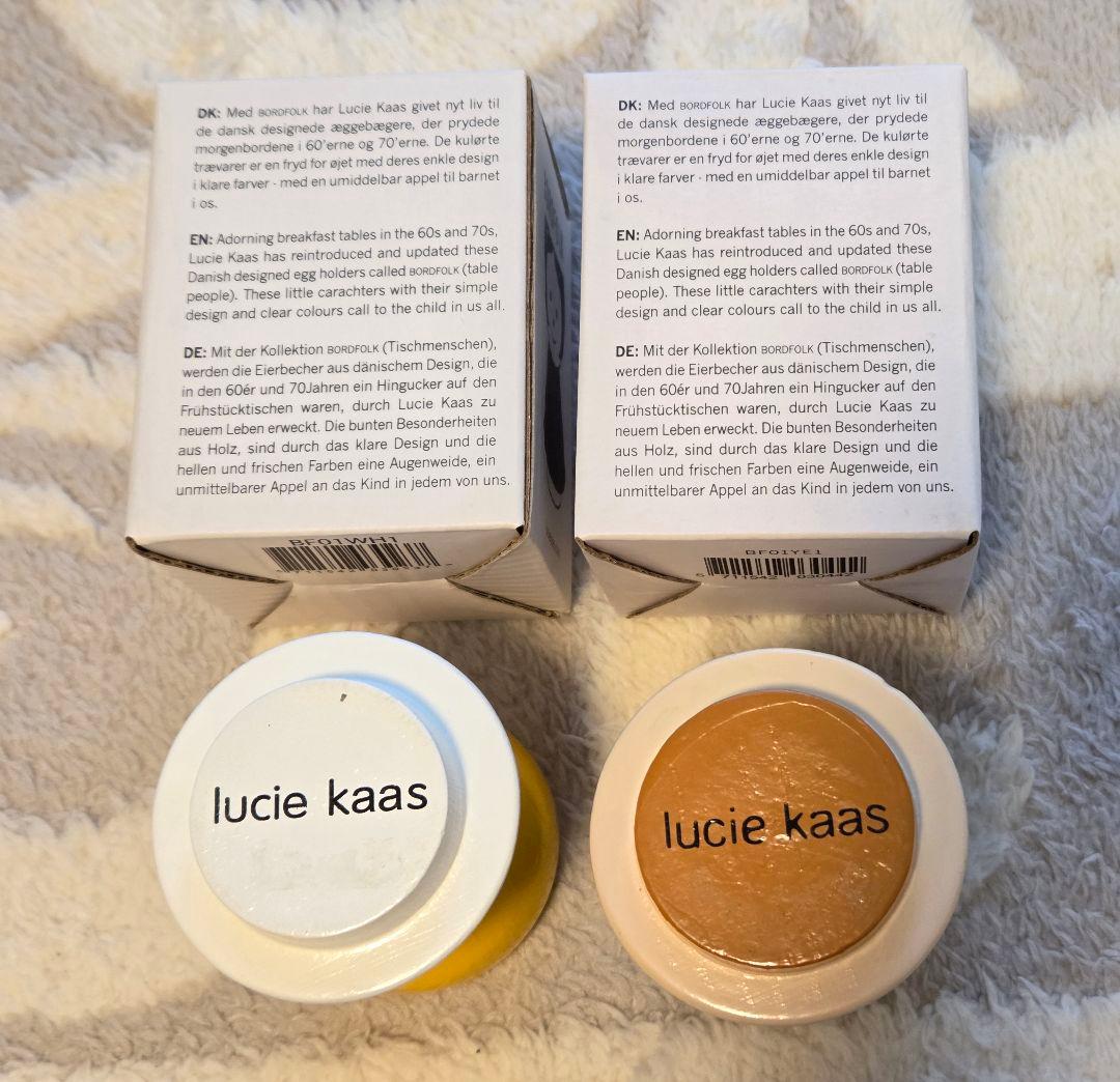 連休SALE　lucie kaas BORDFOLK 人形型木製置物 2個セット