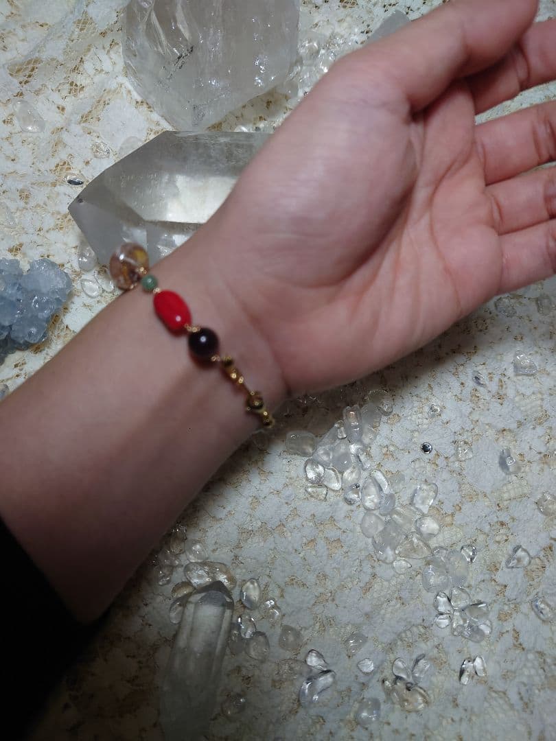 ラリマー、ルチルクォーツ、アンバー、ミラーボールカットアメジストなど