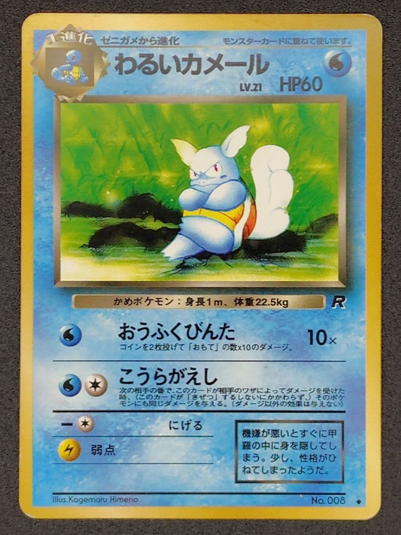 ゼニガメ＆カメール９枚セット　ゼニガメAR,わるいカメール 旧裏など