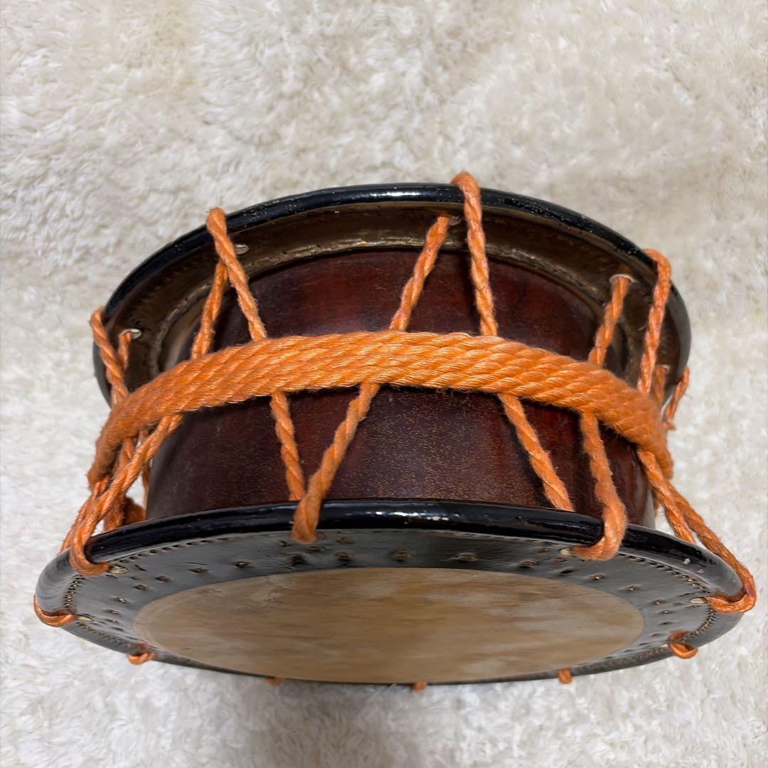 締太鼓 直径34cm 台付き バチ付き 和太鼓 民謡 お囃子 演奏可