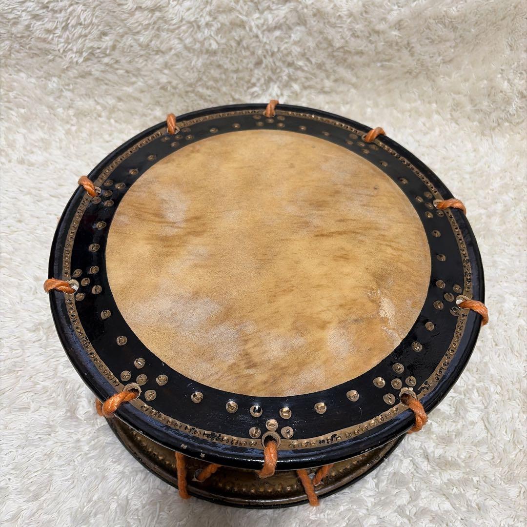 締太鼓 直径34cm 台付き バチ付き 和太鼓 民謡 お囃子 演奏可