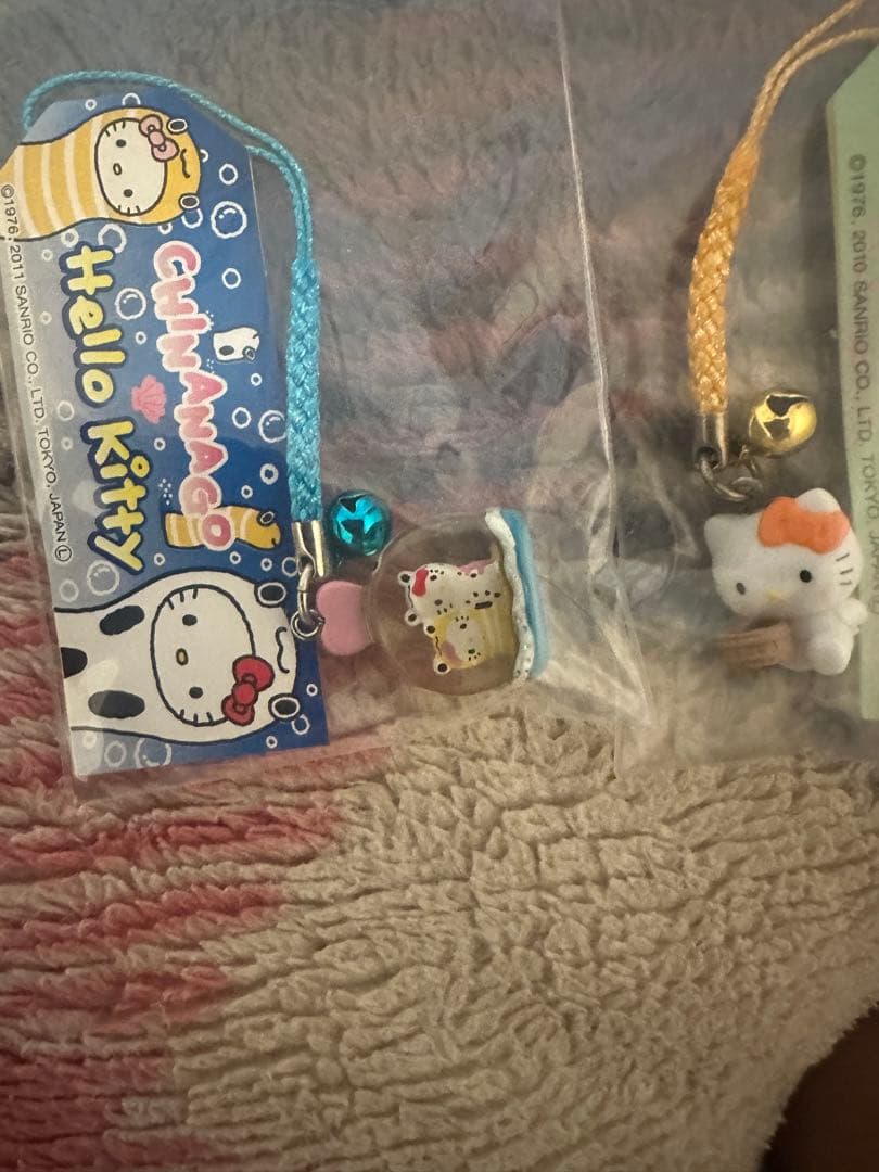 ハローキティ キャラクター ストラップ セット W4