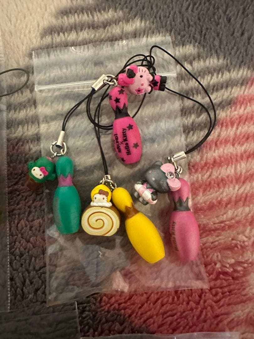 ハローキティ キャラクター ストラップ セット W4