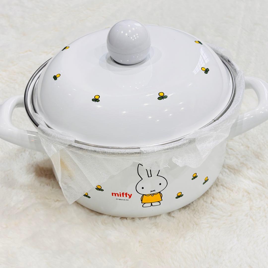 miffy　ミッフィー　ミニ鍋セット（ミニ片手鍋、ミニ両手鍋）蓋付　富士ホーロー