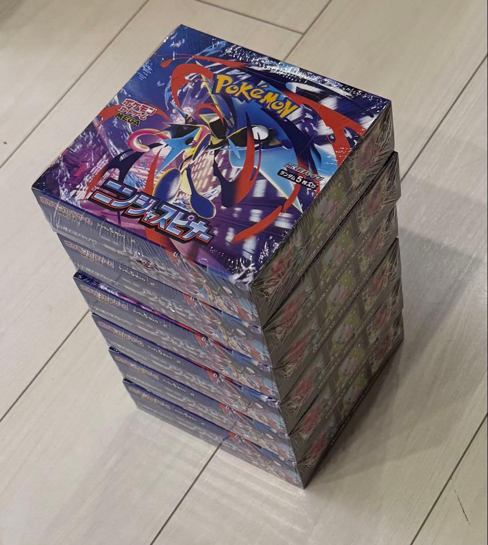 ポケモンカード ニンジャスピナー 6BOX 新品 未開封 シュリンク付 送料込み