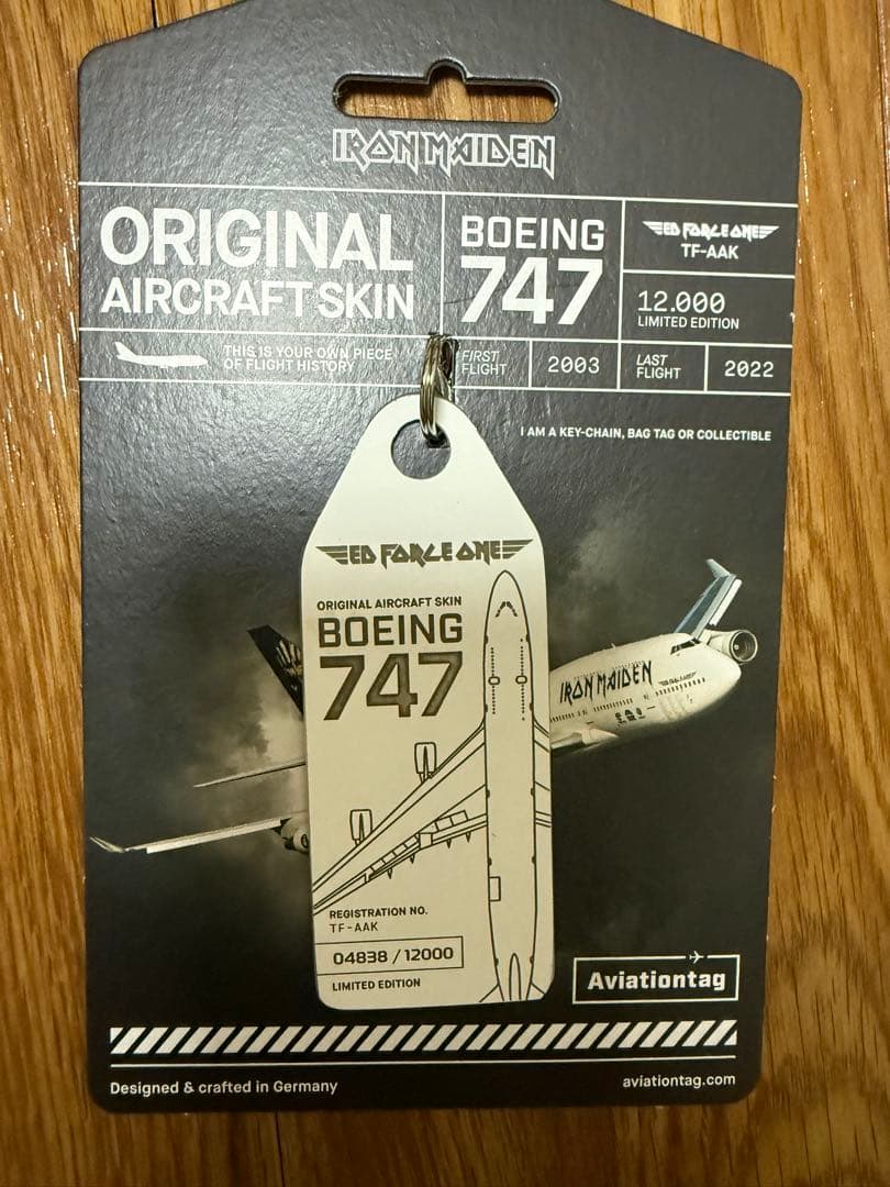 「Ed Force One」 Aviationtag IRON MAIDEN
