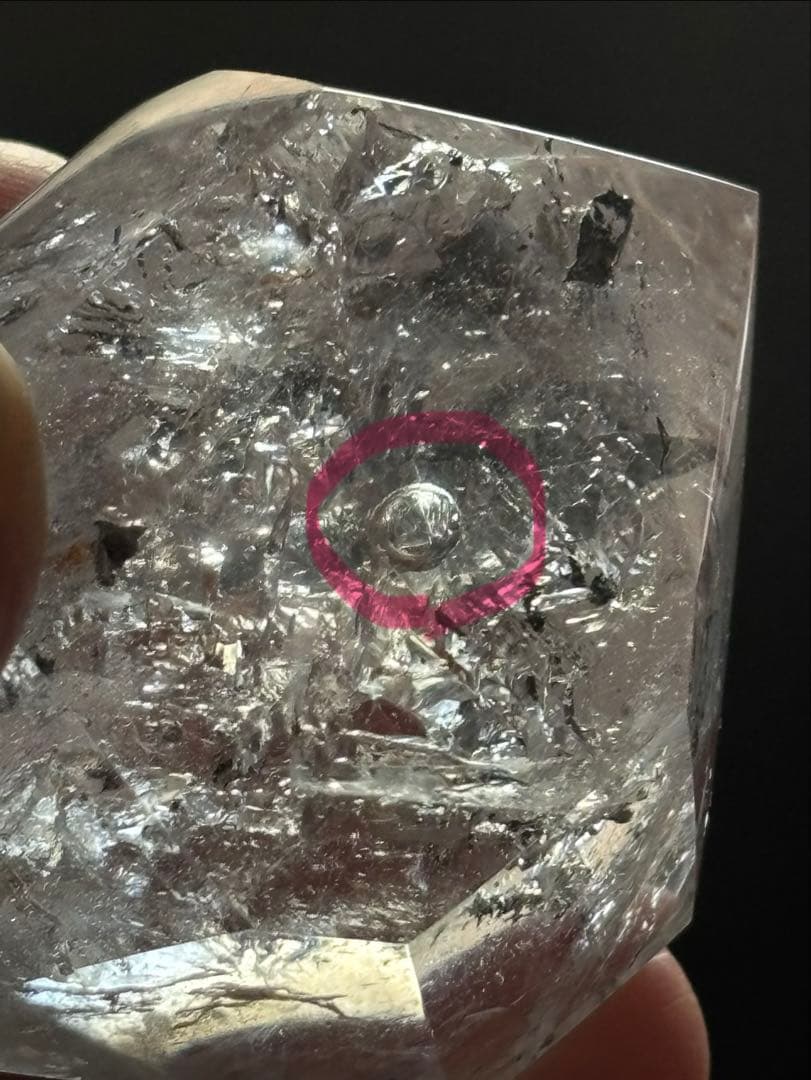 水入り水晶　行動範囲広い　エンハイドロ　透明度高い　65g 天然石