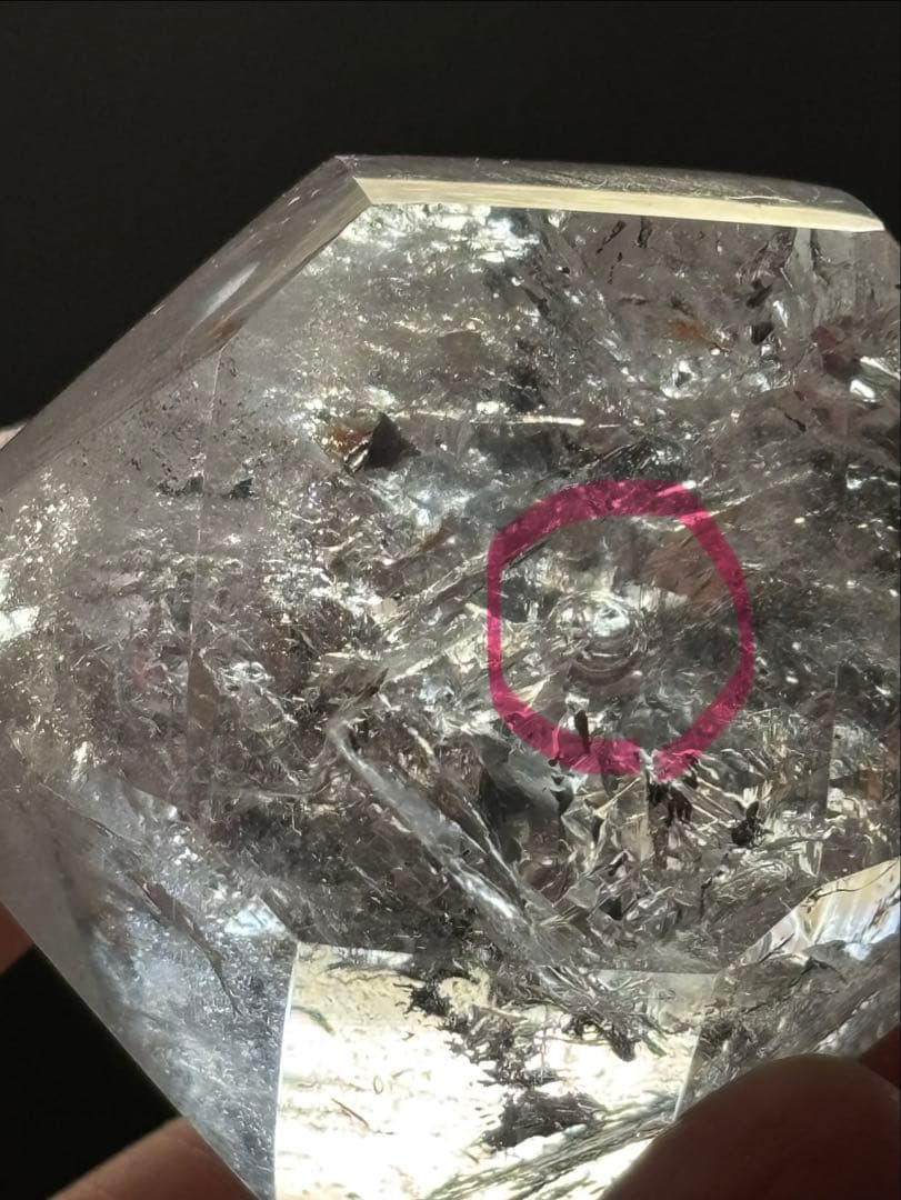 水入り水晶　行動範囲広い　エンハイドロ　透明度高い　65g 天然石