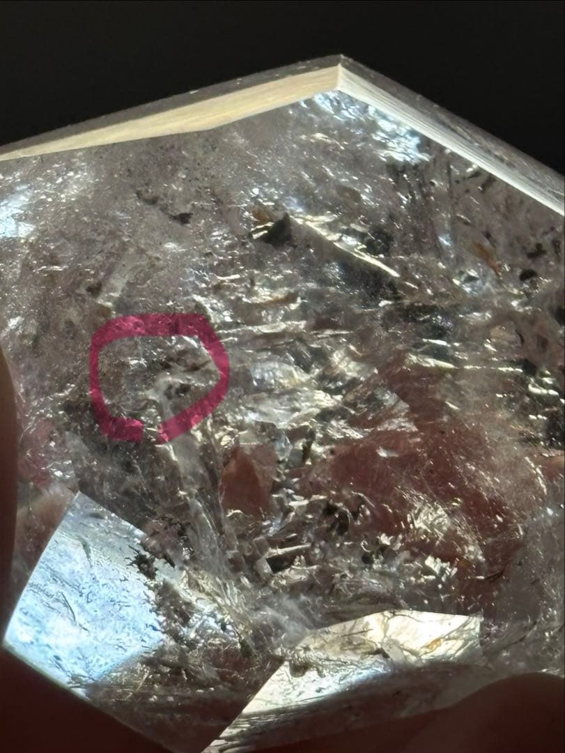 水入り水晶　行動範囲広い　エンハイドロ　透明度高い　65g 天然石