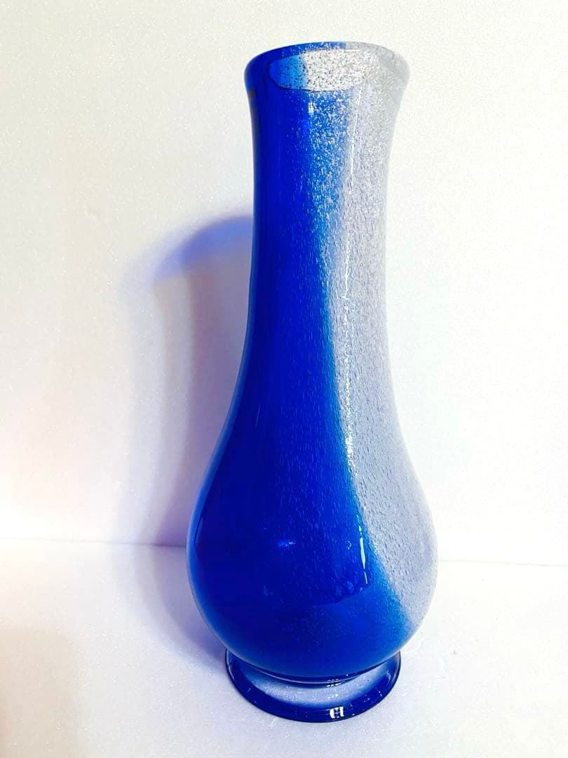 琉球ガラス　泡入り花瓶・泡入りグラス✖️5