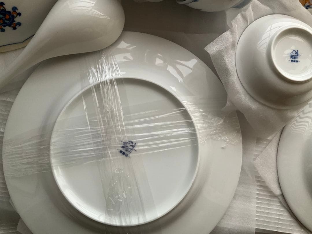 春節　馬　食器17点セット　午年　新年　中国製　景徳鎮産　陶溪川　皿　碗