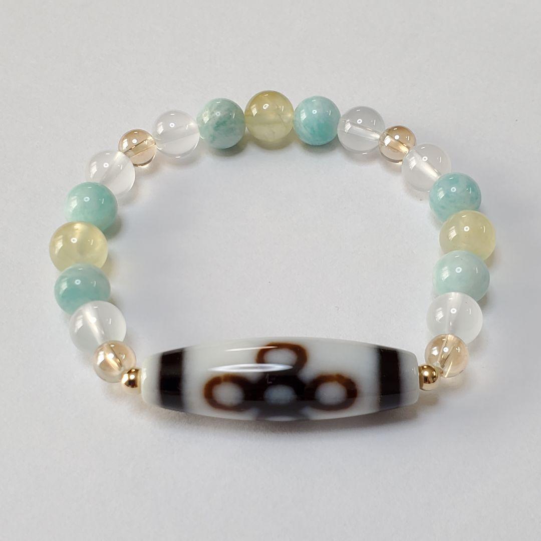 【一点のみ！】至純閃電五眼天珠 ブレスレット