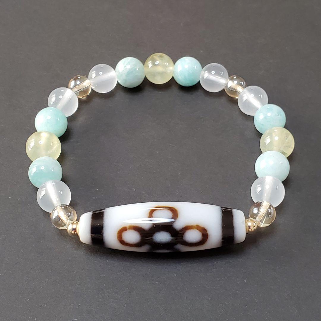 【一点のみ！】至純閃電五眼天珠 ブレスレット