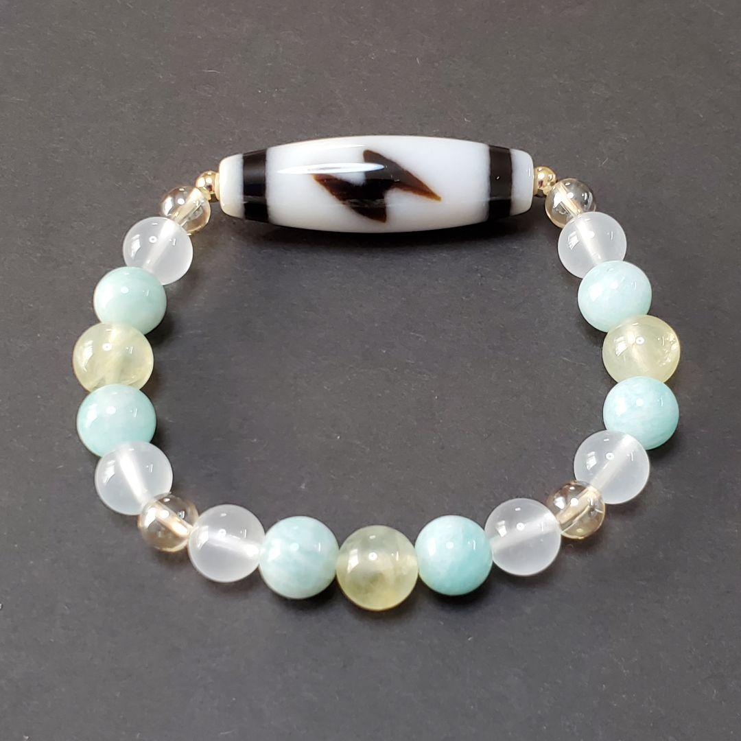 【一点のみ！】至純閃電五眼天珠 ブレスレット