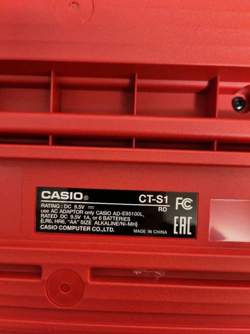 CASIO CT-S1 赤色 本体＋サステインペダル＋キャリングケース