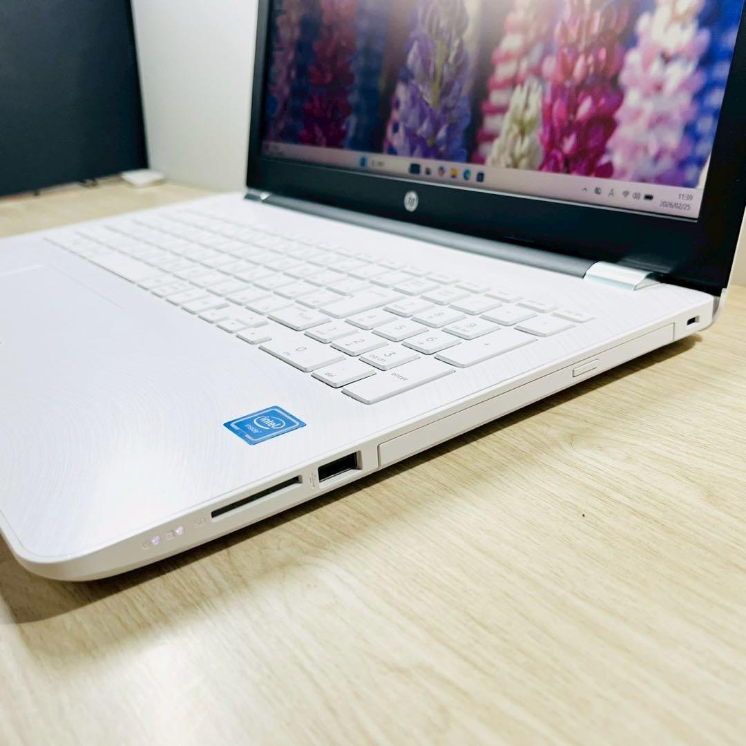 【お買い得】✨ホワイト ノートパソコン フルHD✨DVD カメラ win11