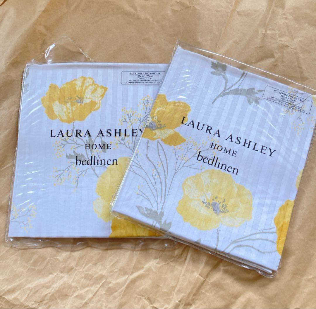 【2枚】ローラアシュレイ ピロケースPOPPY MEADOW 新品