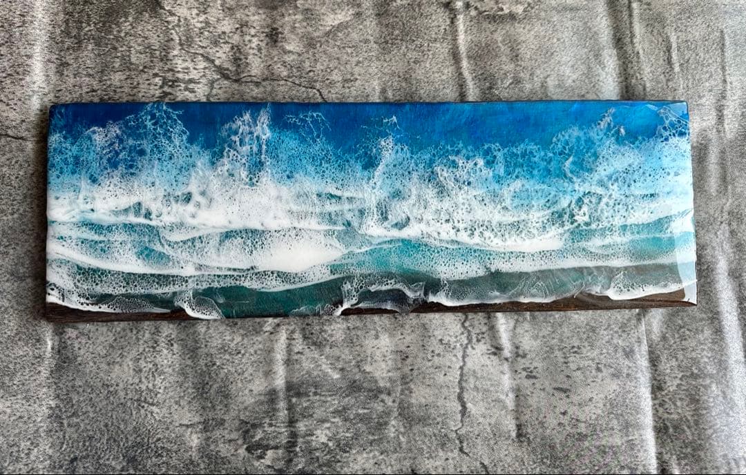 【45×15㎝】海　レジンアート　オーシャンアート①