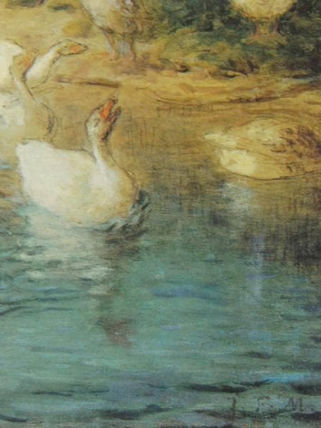 Jean-Franois Millet、鵞鳥番の少女2、希少画集画