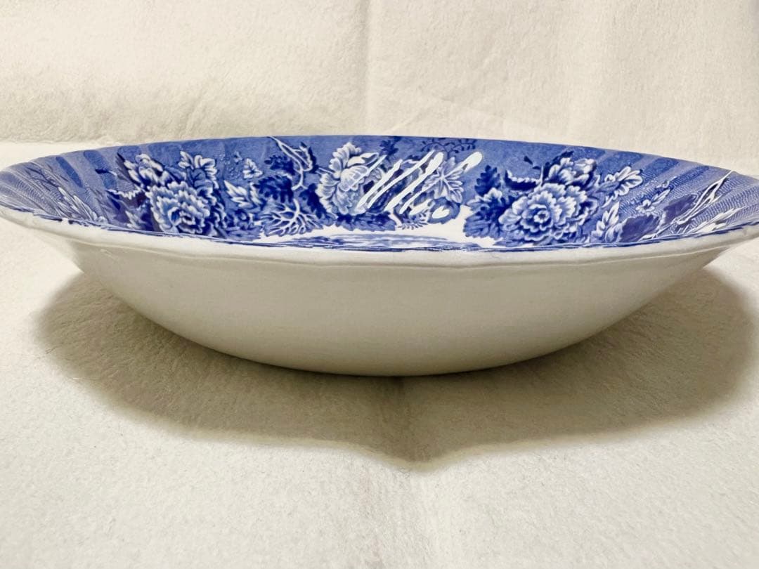 【ヴィンテージ】英WOOD&SONS ENGLISH SCENERYスープ皿2枚