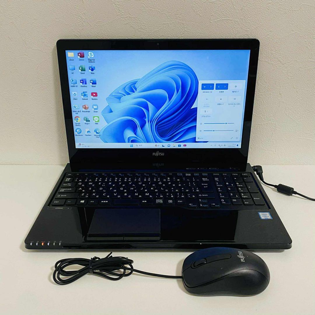 Y869 Fujitsuノートパソコン i5メモリ12G高速 Windows11