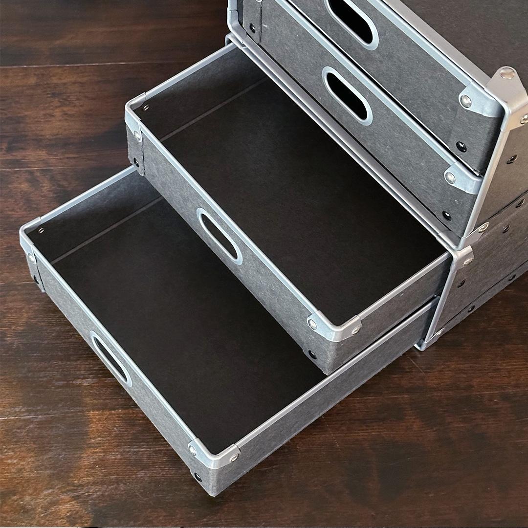 無印良品「硬質パルプボックス・引出式・2段」2個セット【廃盤品】