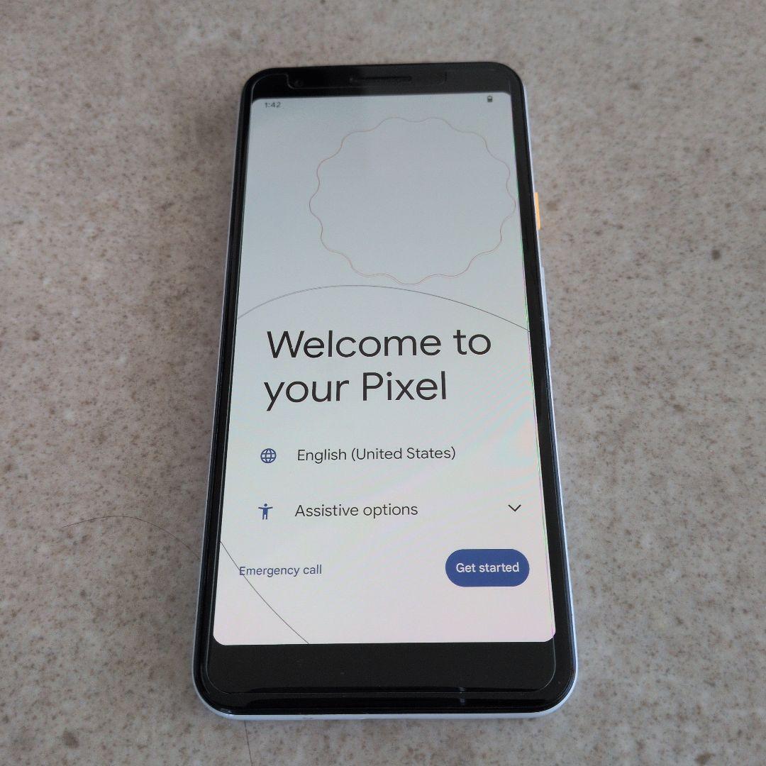 【箱付】Google Pixel 3a 64GB Cleary White