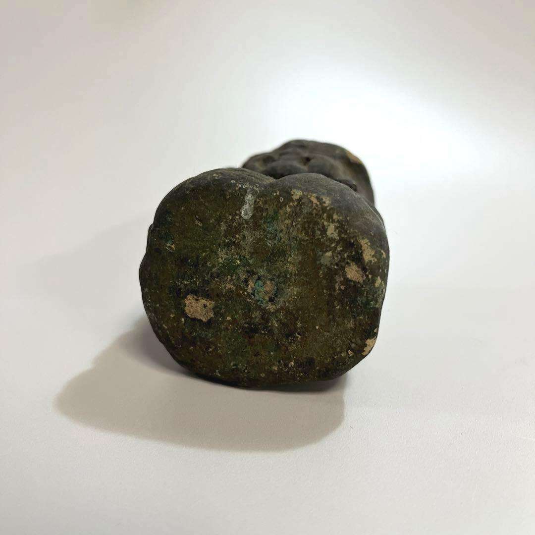 骨董　石彫　小さな大黒天　大黒様　石像　縁起物　民衆仏　田の神様　民芸　民間信仰