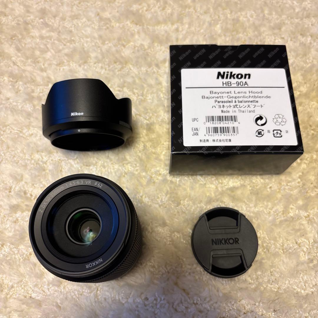 美品 NIKKOR Z DX 50-250mm 別売り純正フード付き