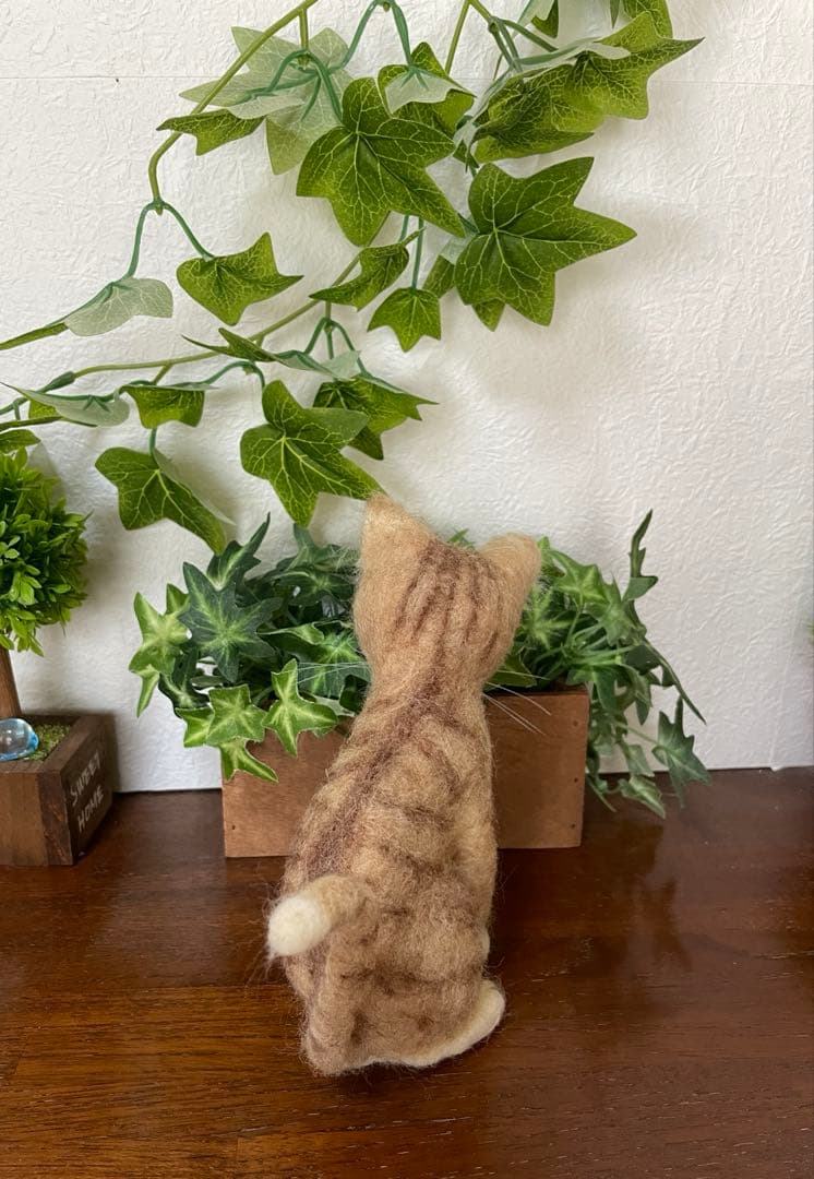 羊毛フェルト 茶トラ猫