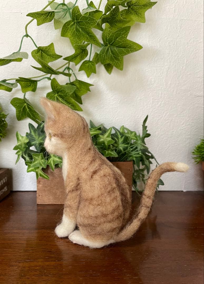 羊毛フェルト 茶トラ猫