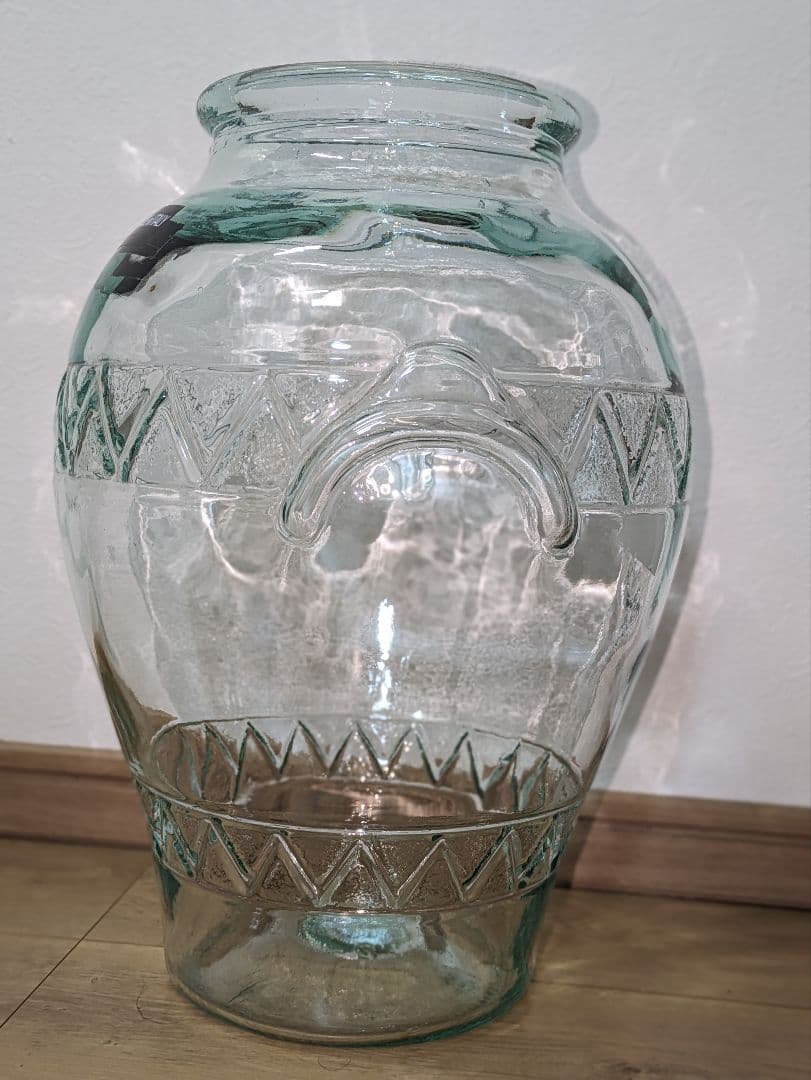 イタリア製 花瓶　ガラスアート 花瓶花器　ヴィンテージ 特大サイズ　インテリア