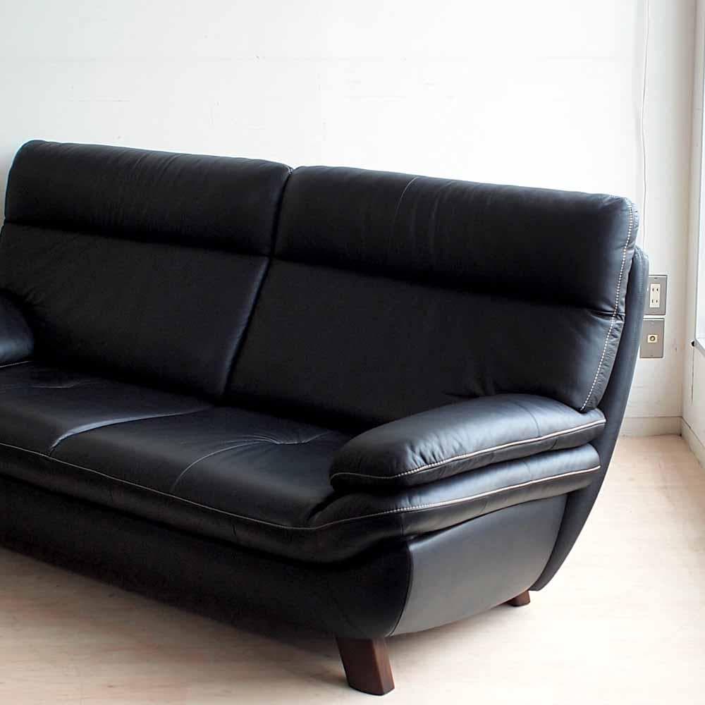 カリモク ZT83モデル 本革 ハイバックソファ ZR24285