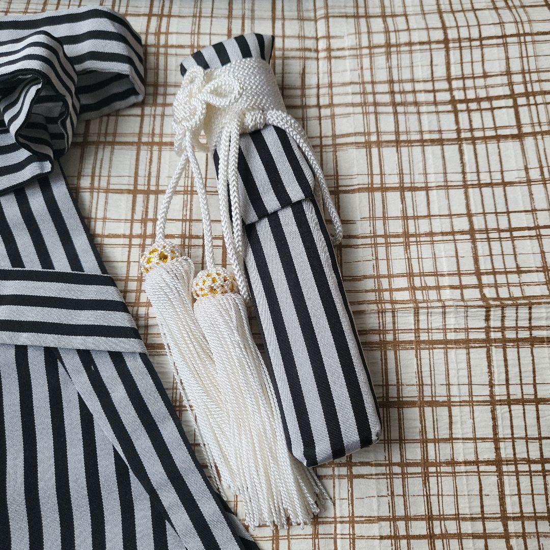 七五三用　5歳　袴セット　美品　日本製　黒地着物