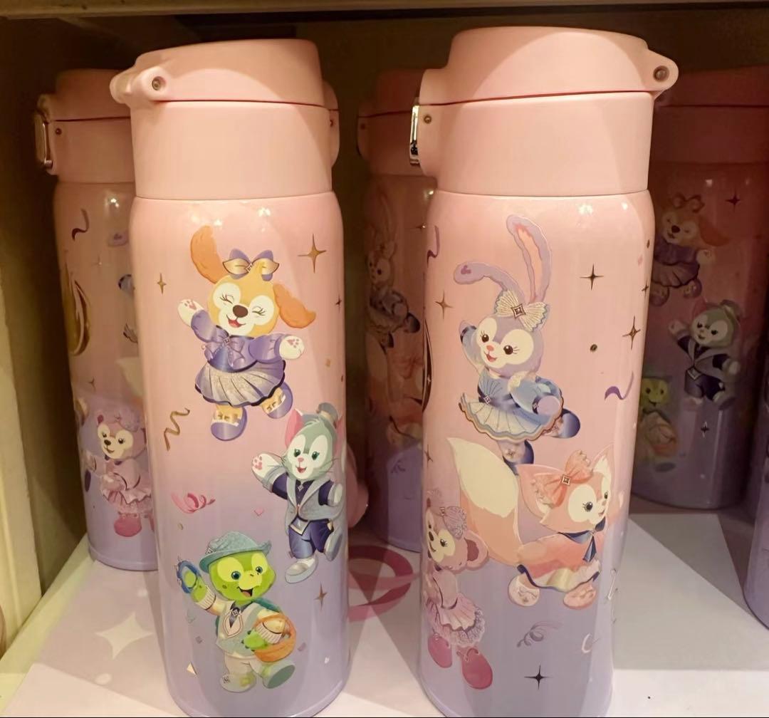 上海ディズニー開園10周年記念　ダッフィーフレンズステンレスボトル水筒450ml